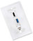 Ddujbtp Placa de pared de múltiples interfaces con USB 3.0 y Cat6 RJ45 Keystones para placa frontal
