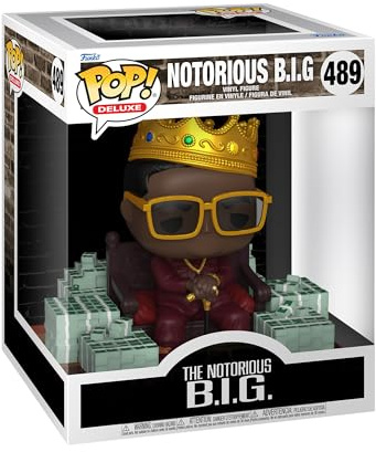 Funko POP! Deluxe: The Notorious B.I.G. - Biggie | Offizieller Fanartikel und Merch - Vinyl Sammelfigur als Regal Deko - Geschenkidee zum Geburtstag für Fans und Sammler