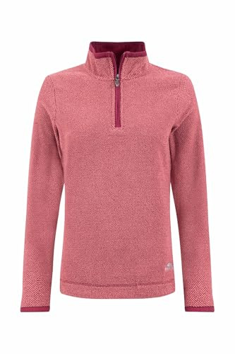 Weird Fish Sarah 1/4 Zip Textured Fleece Garnet Size 12. (Jumper/Sweater/Fleece)