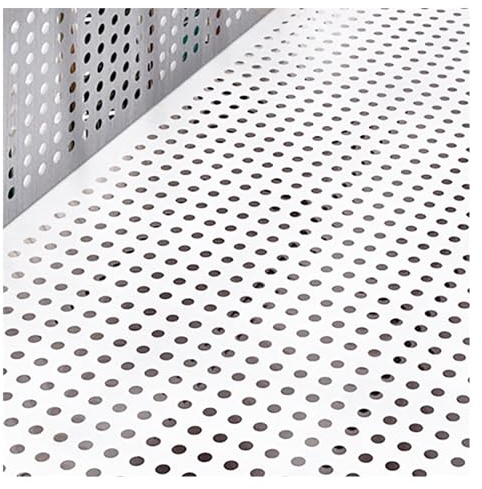 Perforierte Metallplatte for Fensterbänke, Lochblech aus Edelstahl 304, Metallblech mit 8 mm Durchmesser und Bindehandschuhen(49x200cm)