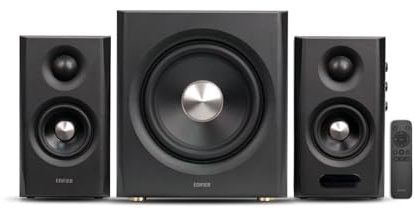 Edifier S355DB 2.1 Powered Bookshelf Speakers, 150W Hi-Res Audio, Black