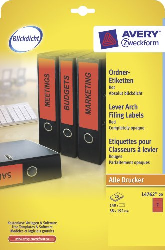Zweckform Etiketten 4762 schmal rt VE140