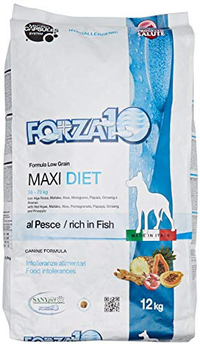 Forza10 Maxi Diet Canine Formula Cibo per cani, Pesce 12 kg