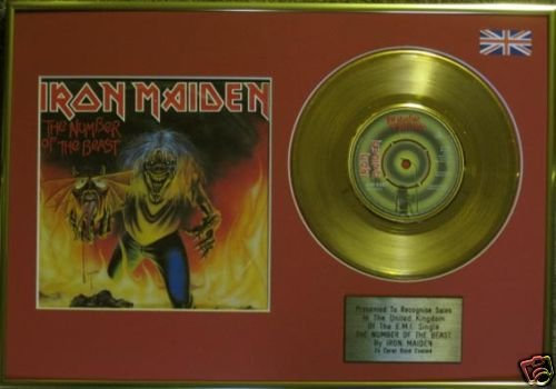 Iron Maiden -7Gold Disc+ Cover-The Number Of The Beast