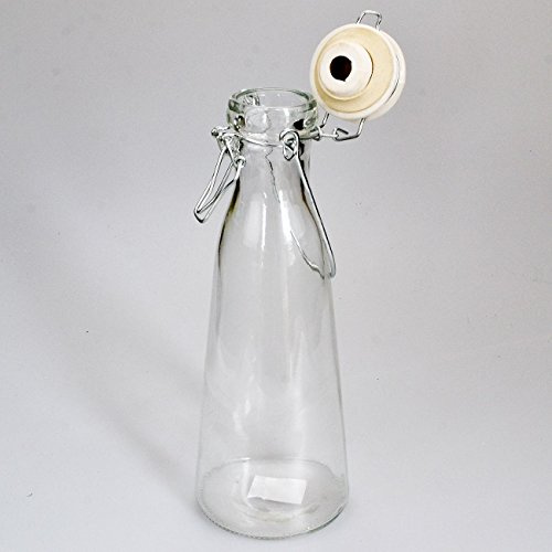 Angraves Vintage Glass Bottle Vase with Ceramic Lid (22cm)