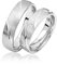 JC Trauringe 925er Sterling Silber Paar-Preis I Eheringe mit kostenfreier Gravur I Partnerringe 5 mm breit inkl. Etui I Damen-Ring mit Zirkonia-Steinen I Größe 48 bis 72 I A05-S