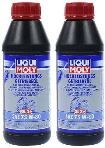 2x LIQUI MOLY 4426 Hochleistungs-Getriebeöl (GL3+) SAE 75W-80