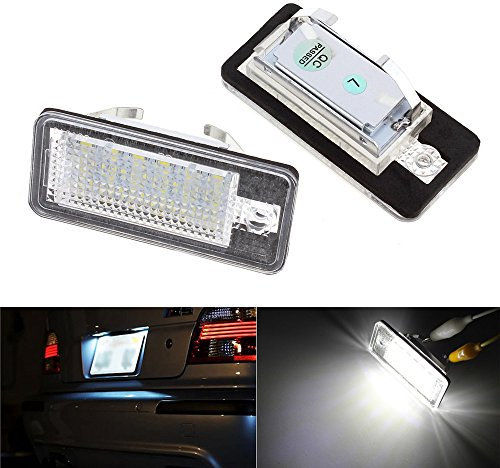 MARCHFA KOLOME 2 x 18LED SMD Kennzeichenbeleuchtung CANBUS Error für A6 C6 Q7 A4 B7 A4 B6 8E A3 S3 A8 S8 S6 RS4 RS6