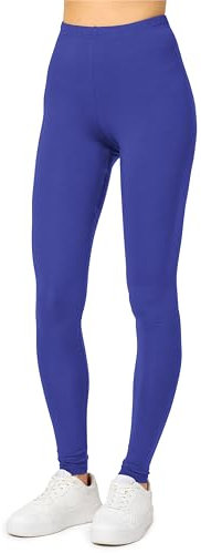 Merry Style Damen Lange Leggings aus Viskose MS10-143 (Kobalt, XS)