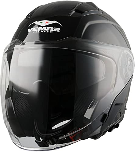 Vemar Feng Casco Jet (Black,XS (53/54))