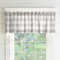 Elrene Home Fashions Farmhouse Living Volant für Fenster, 152,4 x 38,1 cm, Grau/Weiß