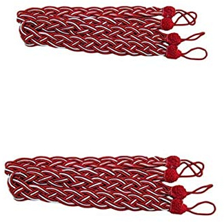 Vorhang-Raffhalter, Vorhang-Raffhalter, Raffhalter, Vorhang-Raffhalter, Fenster, dekorative Raffhalter, 2 Paar (rot)