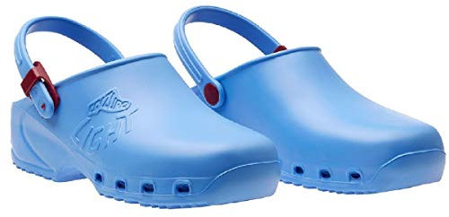 CALZURO Light - Sabots sanitaires professionnels CE, blanc, vert, lilas, rose, orange, bleu, noir, bleu ciel, 43 EU