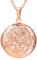 U7 Collana Pendente Donna Medaglione Ovale Fiore PortaFoto, Placcato Oro 18K, Catena Regolabile, Gioiello alla Moda, Oro Rosa, Regalo Perfetto Compleanno Anniversario (Confezione)