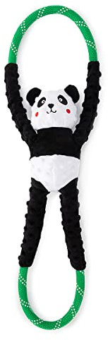 Zippy Paws ZP965 RopeTugz - Panda Hundespielzeug, 200 g