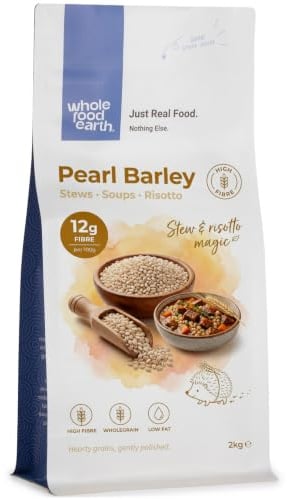 Wholefood Earth Pearl Barley - GMO frei - Vegan - Milchfrei - Ohne Zuckerzusatz, 2 kg