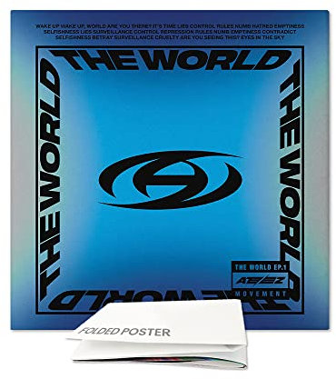 ATEEZ album - THE WORLD EP.1 album : MOVEMENT + Folded poster (A)