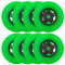 WHEELCOME Inline-Skate-Rollen für den Innen- und Außenbereich, 85a, Rollhockey-Räder mit Kugellagern, ABEC-9, für Roller-Gepäckreparatur, 64 mm, 70 mm, 72 mm, 76 mm, 80 mm Durchmesser, 8 Stück (grün,