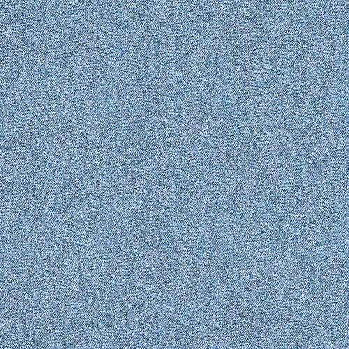 Sweatshirtstoff - Jeansblau hell als Meterware zum Nähen, 50 cm