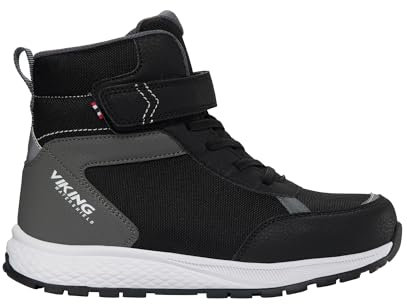 Viking Unisex Equip Warm Wp 1v Snow Boot, Black Grey, 39 EU