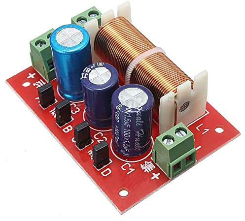 Lodokdre 400W altavoz Crossover 2 vías -bajo divisor de frecuencia de 4-16 ohmios para altavoz