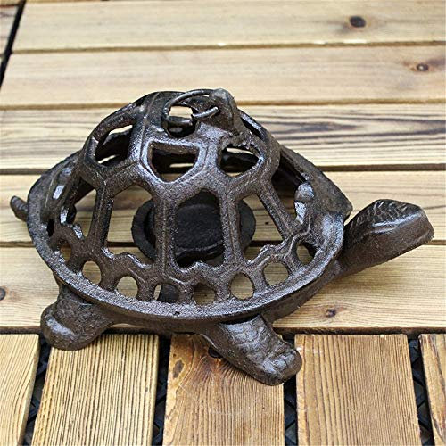 Hochzeitsfeier Kandelaber Gusseisen Handwerk Hohl Schildkröte Kerzenhalter Retro Home Dekoration Ornament Retro Kerzenhalter Tischdekoration (Farbe: Mehrfarbig Größe: Einheitsgröße)