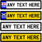 Personalised Novelty Number Plate ANY TEXT METAL Car Registration Sign Plaque (283mm x 63mm)