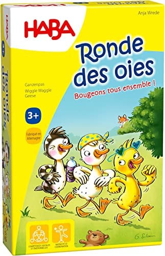 HABA Ronde des Gänses Gesellschaft für Kinder, EIN Spiel mit Bewegung und Animation, Größe 3 Jahre, 306980, 306980, bunt