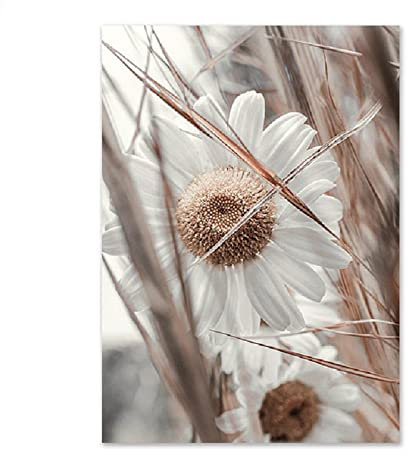 ABCWARRT Nordic Beige Landschaft Kunst Leinwand Malerei Reed Heu Poster Brücke Vogel Verbrauch Ochse Fuchs Bild Home Wohnzimmer Dekoration (20 * 30cm Kein Rahmen,6)