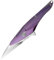 Petrified fish PFE10 Hummingbird Couteau Pliant, 1,06 inch M390 lame en acier, 1,05 OZ Titanium Poignée Poche EDC Couteau Pliant (Purple Satin)