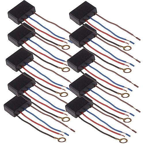 Touch Light Dimmer Switch, Table Lamp Dimmer Control Module Sensor, Switch Type (3-Way Touch Dimming/Dimming/ON OFF) 220V, Easy To Use-10 PCS