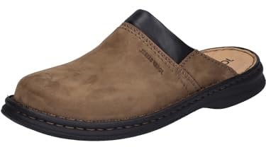 Josef Seibel Herren Clogs Max, Männer Slipper,Weite G (Normal),Freizeitschuhe,Schlupfschuhe,schluepfschuhe,Slip-ons,Castagne,45 EU