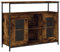 vidaXL Anrichte Eiche geräuchert, 100 x 35 x 80 cm