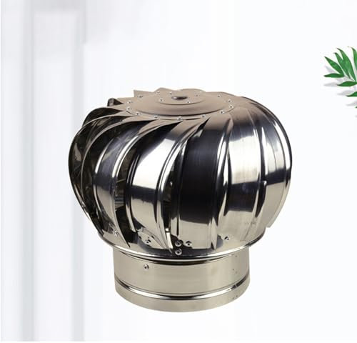 EDLE Cappe a Camino in Acciaio Inox, cappe a Tetto, cappe aspiranti for allevamenti industriali, silenziose e silenziose (Size : 150mm/5.9in)