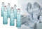 LGC Bundle | 6x Bormioli Rocco Oriente Flasche in blau, mit Bügelverschluss, 1Liter + 1 Trockentuch aus Microfilament gratis dazu