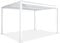 sweeek - Pérgola bioclimática 3x4m de Lamas de Aluminio y Acero, Palace 3x4m, Blanco, 392x292x211 cm