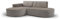 Kaiser Möbel, Sofa L-Form, Ecksofa, Modena, Designer L-Form Sofa, Modern Design Couch, Polsterecke, Freistehend -Soft Beige Rechts
