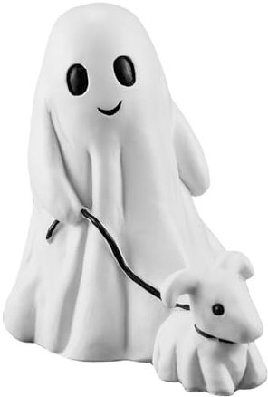Ortviai Ghost Walking Dog Statue, Ghost Dog Niedlich, New Ghost Walking Dog Statue2024 Halloween Ghost Yard Decorations, Halloween Geister Figur Halloween Deko