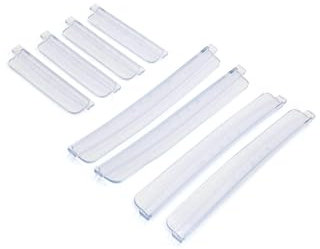 INFINAUTO 8pcs Clear Rubber Automobile Car Body Door Side Edge Guard Strip Stylish Design
