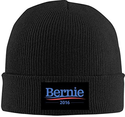 kenwozi Bernie Sanders 2016 Wintermütze Sportmütze schwarz, Schwarz , Einheitsgröße