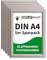 DISPLAY SALES Cadre pour affiche DIN A4 | Lot de 5 | Profil 25 mm | Cadre affiche argent | cadre pour poster, cadre photo en lot économique | cadre clipsable Budget (Argent, DIN A4 - Lot de 5)