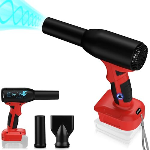90000 giri/min Jet Dry Ventola per batteria Einhell PXC 18 V, ventilatore portatile a 3 marce, soffiatore di foglie Turbo per Einhell per tastiera del computer (senza batteria)