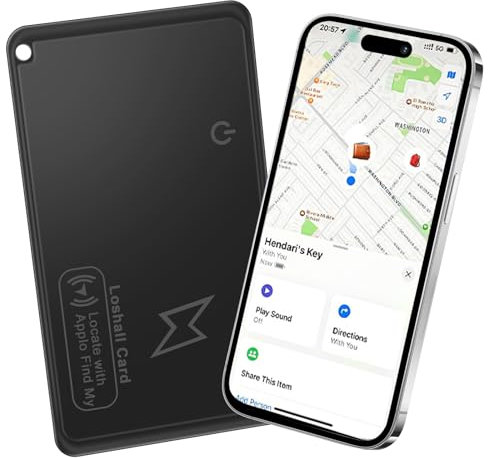 Geldbörsenfinder, Dünne Geldbörsen-Tracker-Karte Wiederaufladbarer Wallet Tracker Karte kompatibel mit-iOS, Geldbeutel Handy Tracker Gegenstandsortierer Finder für Reisepässe Gepäckanhänger Telefon
