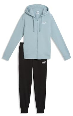PUMA Damen Trainingsanzug mit Kapuze S, Seafoam Blue