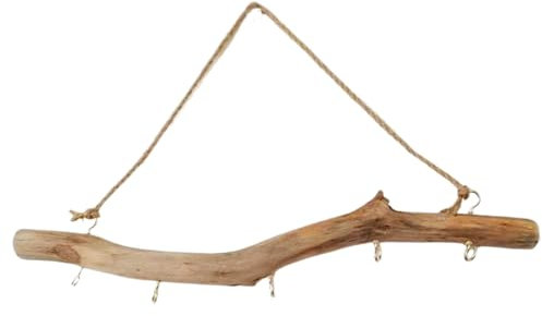 Wandkunst aus Treibholz, 40, 6 cm, dekoratives Vintage-Treibholz zum Basteln, hängende Birkenstämme, Bauernhaus-Wanddekoration für Zuhause, Schlafzimmer, Birkenstämme, Ast