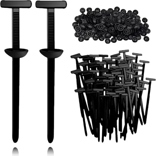 Universal-Kabelbinder-Schnalle, Cable Clips Robust, Lang Kabelbinder Selbstsichernd, Heavy Duty Self-Locking Nylon Zip Ties Holder für Auto, Haushalt, Reparatur (50)