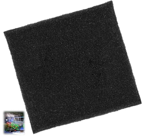 Aquarium Filterschwamm Filtermatte für Süß- und Meerwasser, biologisches Filterwatte für nitrifizierende Bakterien, zuschneidbare Filterschwamm Matte 50x50x2 cm, langlebig für bessere Wasserqualität