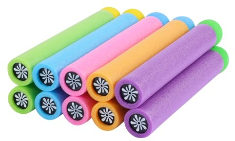 Luthando 10PCS Wasserpistole Schaumstoff Kinder - 21.5cm Bunt Wasserspritze, Großer Reichweite Wasserspritzpistolen Pool Spielzeug für Jungen und Mädchen, Strandspielzeug für Pool Outdoor Garten