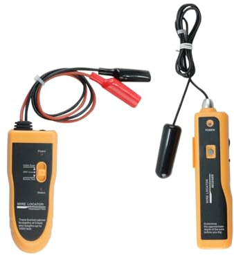 Ubric Instrumento de detección de cables subterráneo, detector de cable de alto rendimiento con auricular para encontrar cables y cables enterrados y ocultos