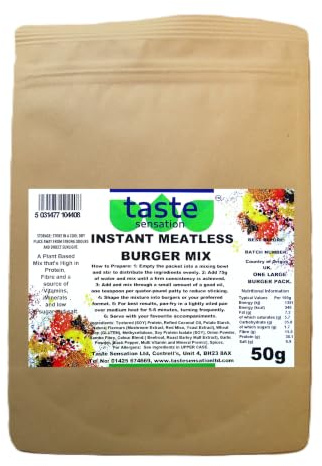 Instant Meatless Burger Mix Powder (5 x 50g Packs)